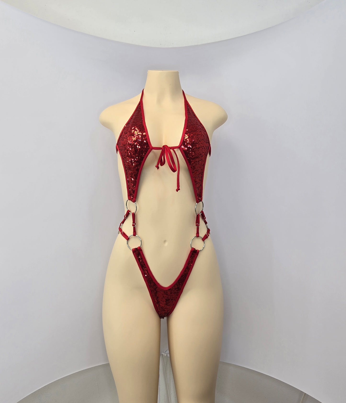 10A Body Candela with three rings on the sides of the waist Without Stones - On Request