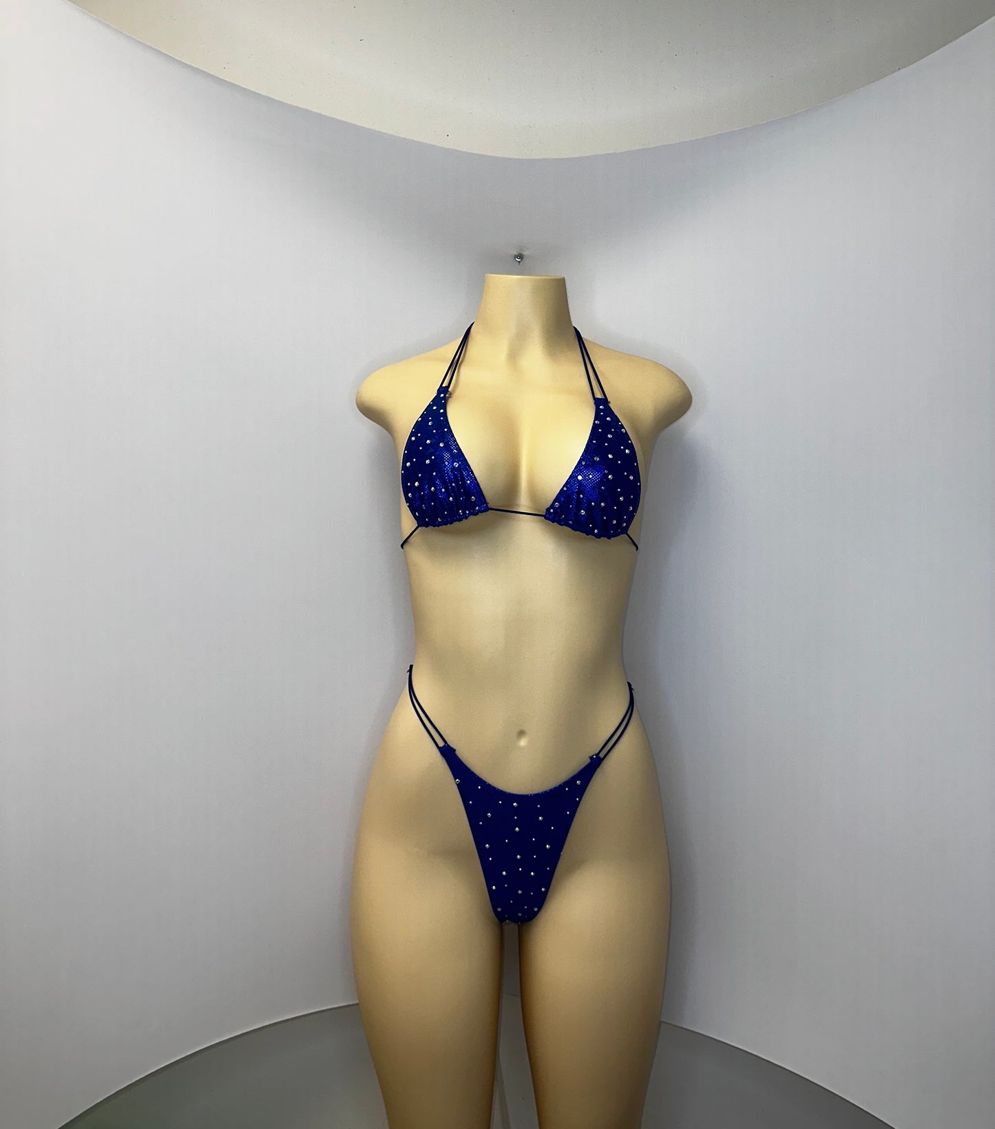 10B Set Susi – Rhinestone Micro Bikini – Stripper Dancewear for Women – Stage & Clubwear Outfit  King Thong