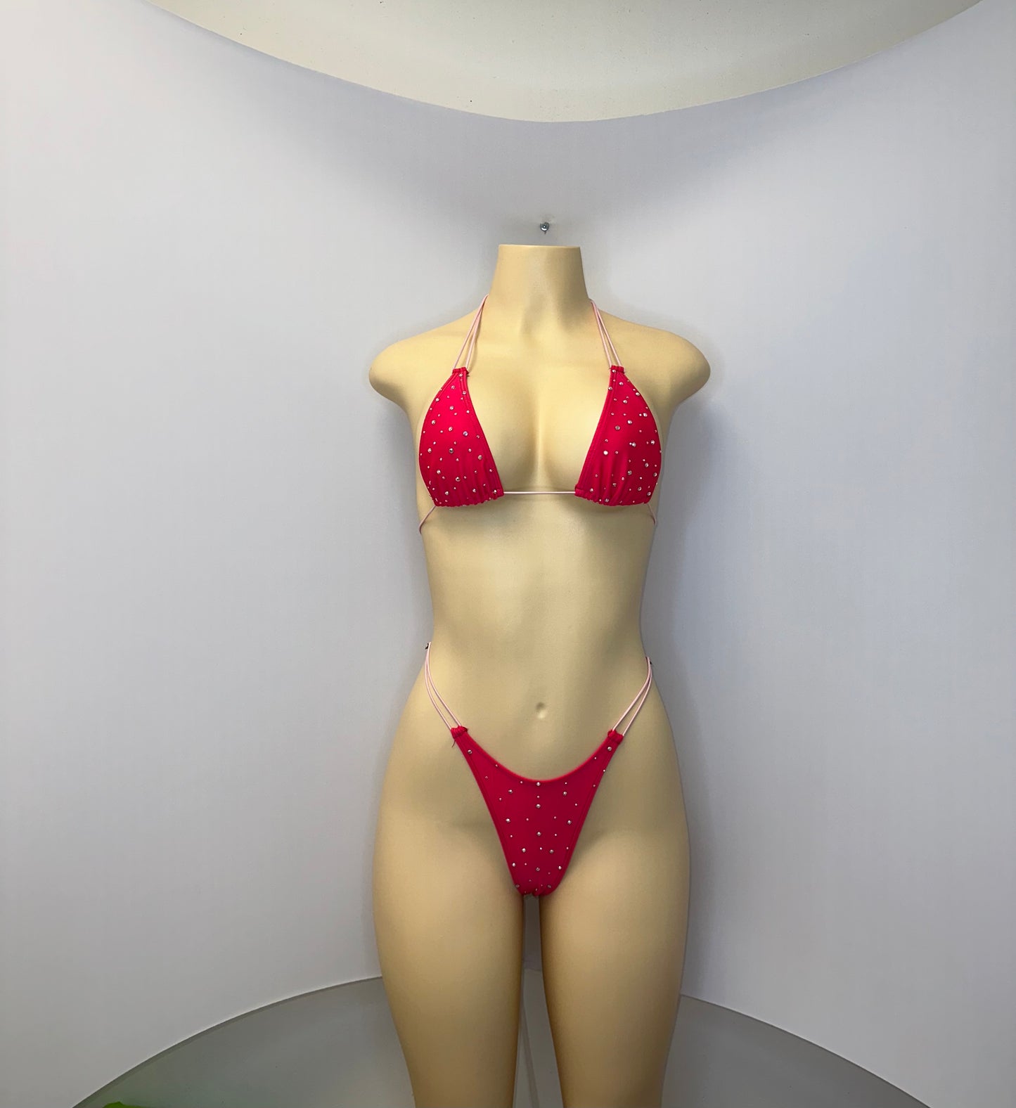 10B Set Susi – Rhinestone Micro Bikini – Stripper Dancewear for Women – Stage & Clubwear Outfit  King Thong