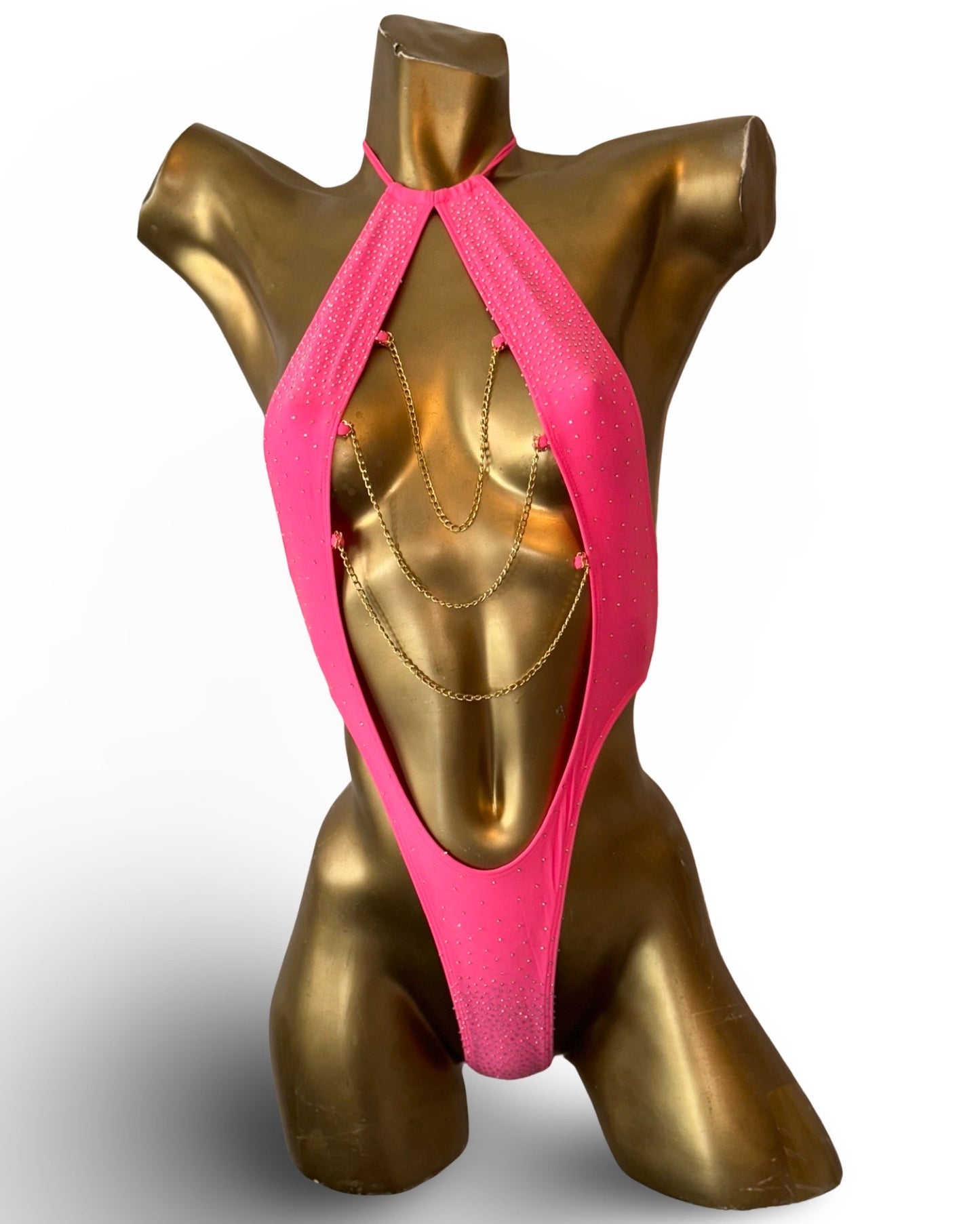 10A Body Meliza with Chain, With Stones - On Request