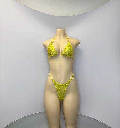 10B Set Susi – Rhinestone Micro Bikini – Stripper Dancewear for Women – Stage & Clubwear Outfit  King Thong