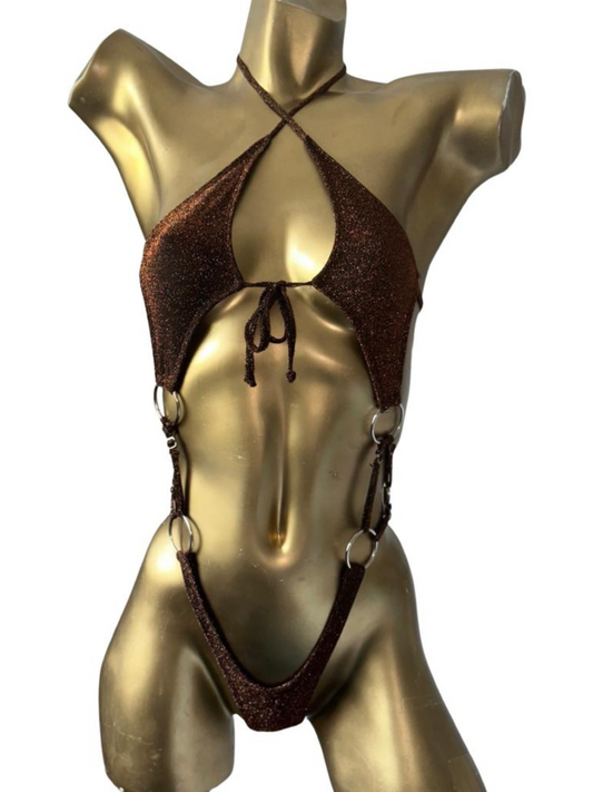 10A Body Marina in shiny fabric Without Stones - On Request