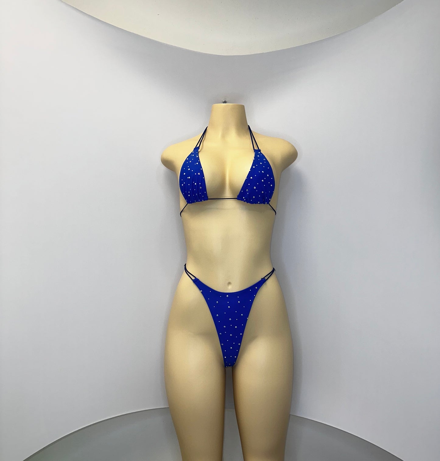 10B Set Susi – Rhinestone Micro Bikini – Stripper Dancewear for Women – Stage & Clubwear Outfit  King Thong