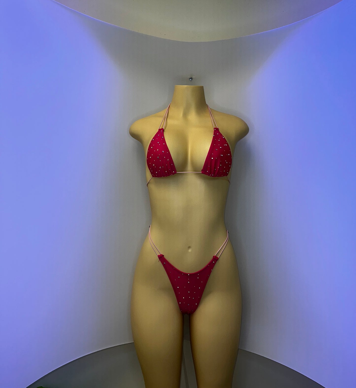 10B Set Susi – Rhinestone Micro Bikini – Stripper Dancewear for Women – Stage & Clubwear Outfit  King Thong