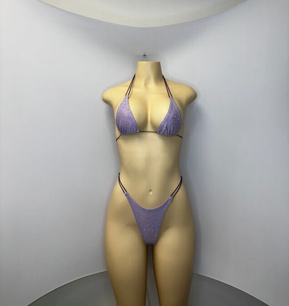 10B Set Susi – Rhinestone Micro Bikini – Stripper Dancewear for Women – Stage & Clubwear Outfit  King Thong