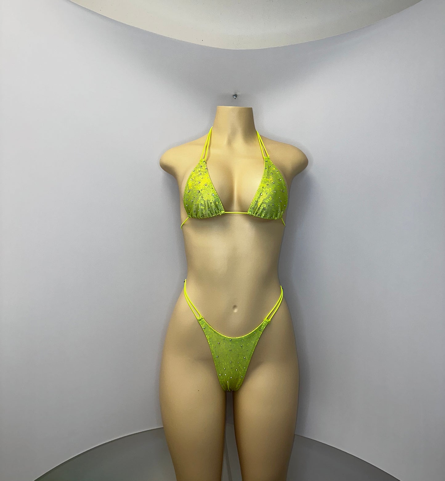 10B Set Susi – Rhinestone Micro Bikini – Stripper Dancewear for Women – Stage & Clubwear Outfit  King Thong