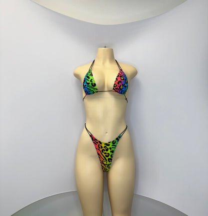 10B Set Susi – Rhinestone Micro Bikini – Stripper Dancewear for Women – Stage & Clubwear Outfit  King Thong