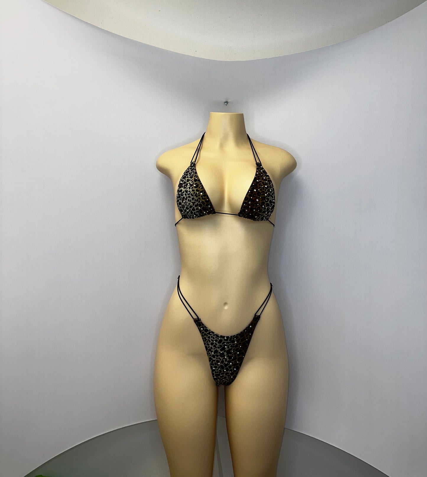 10B Set Susi – Rhinestone Micro Bikini – Stripper Dancewear for Women – Stage & Clubwear Outfit  King Thong