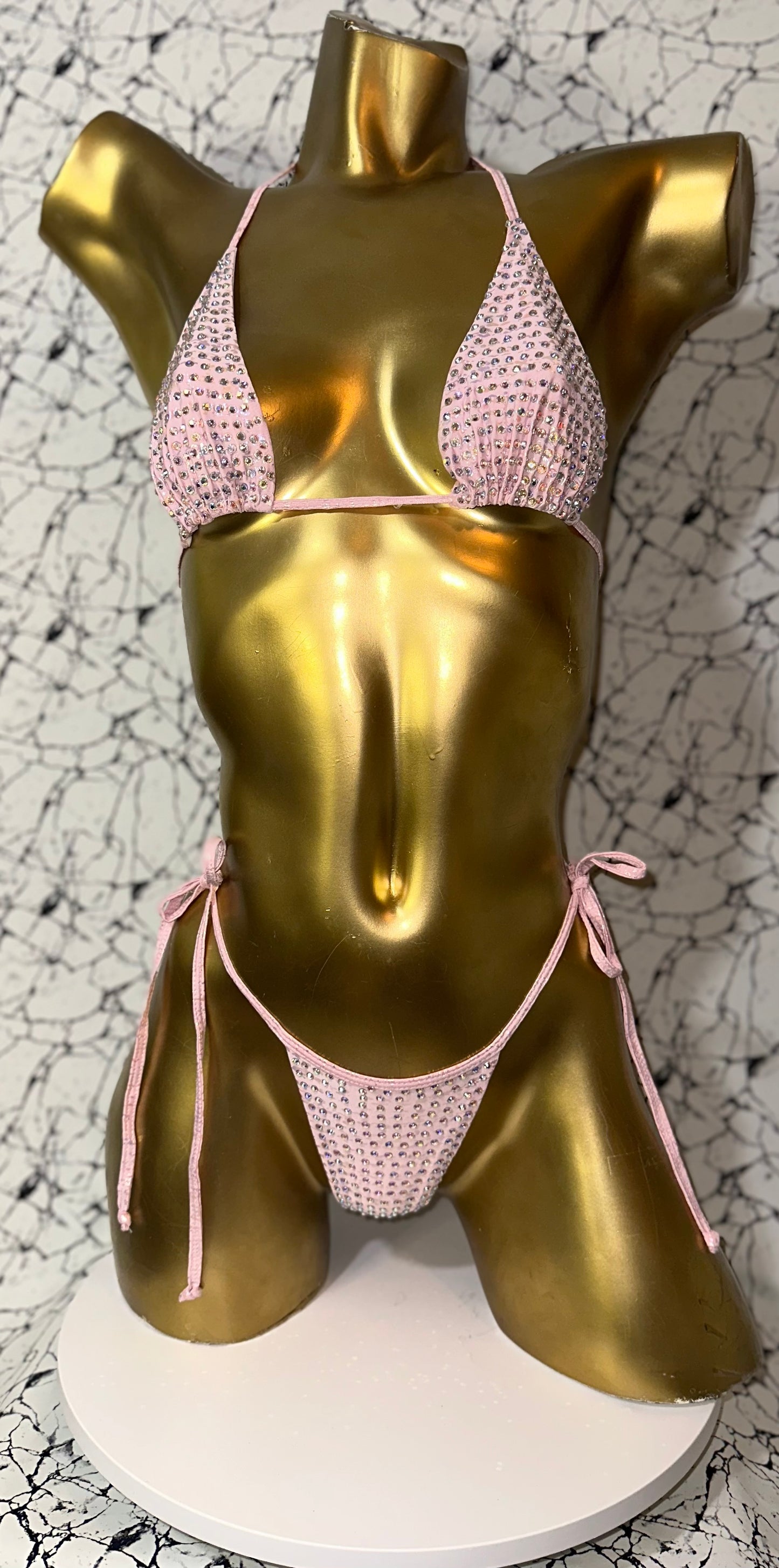 10B Set Sisi New with 2 cm back Thread with tie, With Stones - On Request