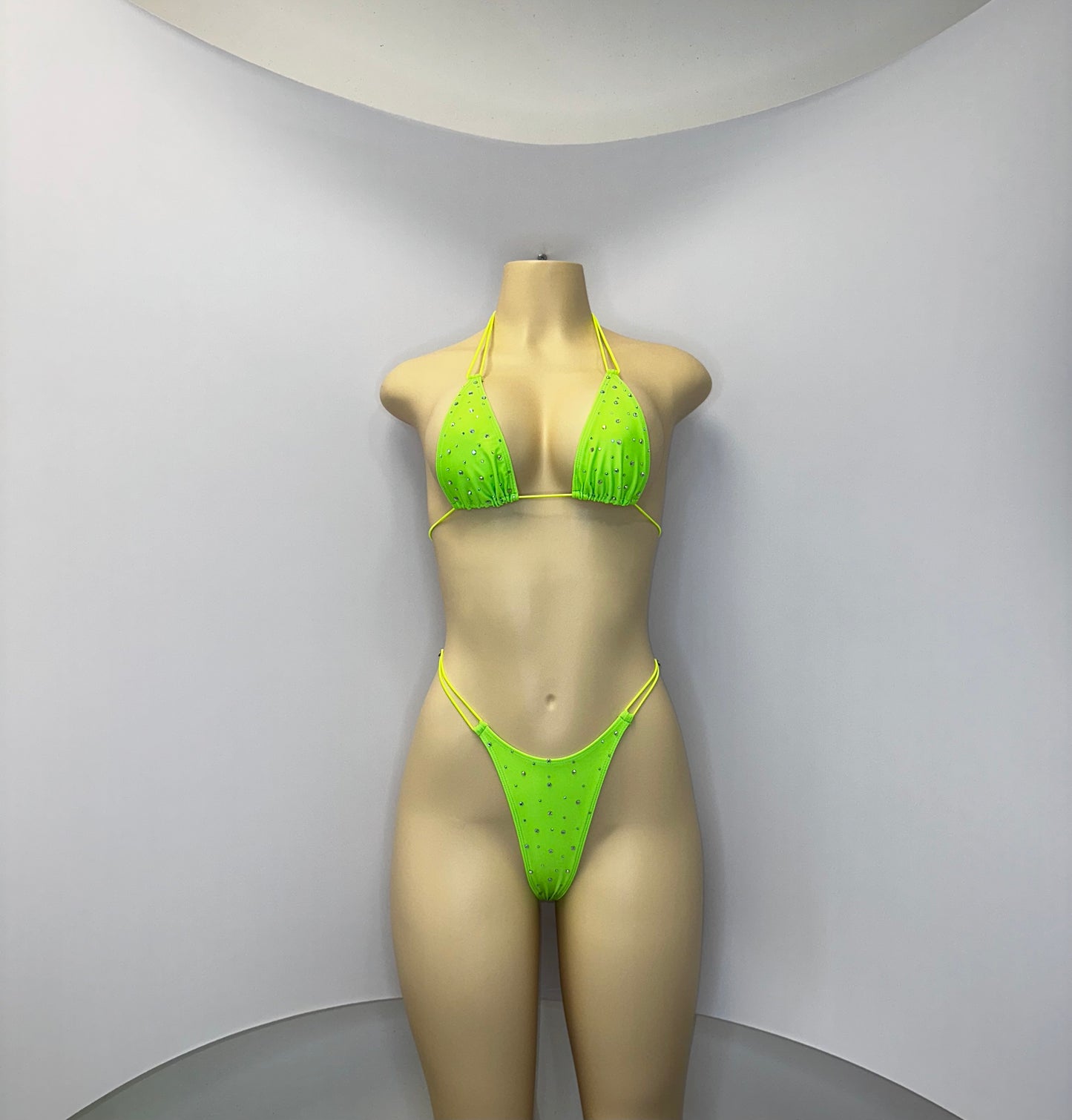 10B Set Susi – Rhinestone Micro Bikini – Stripper Dancewear for Women – Stage & Clubwear Outfit  King Thong