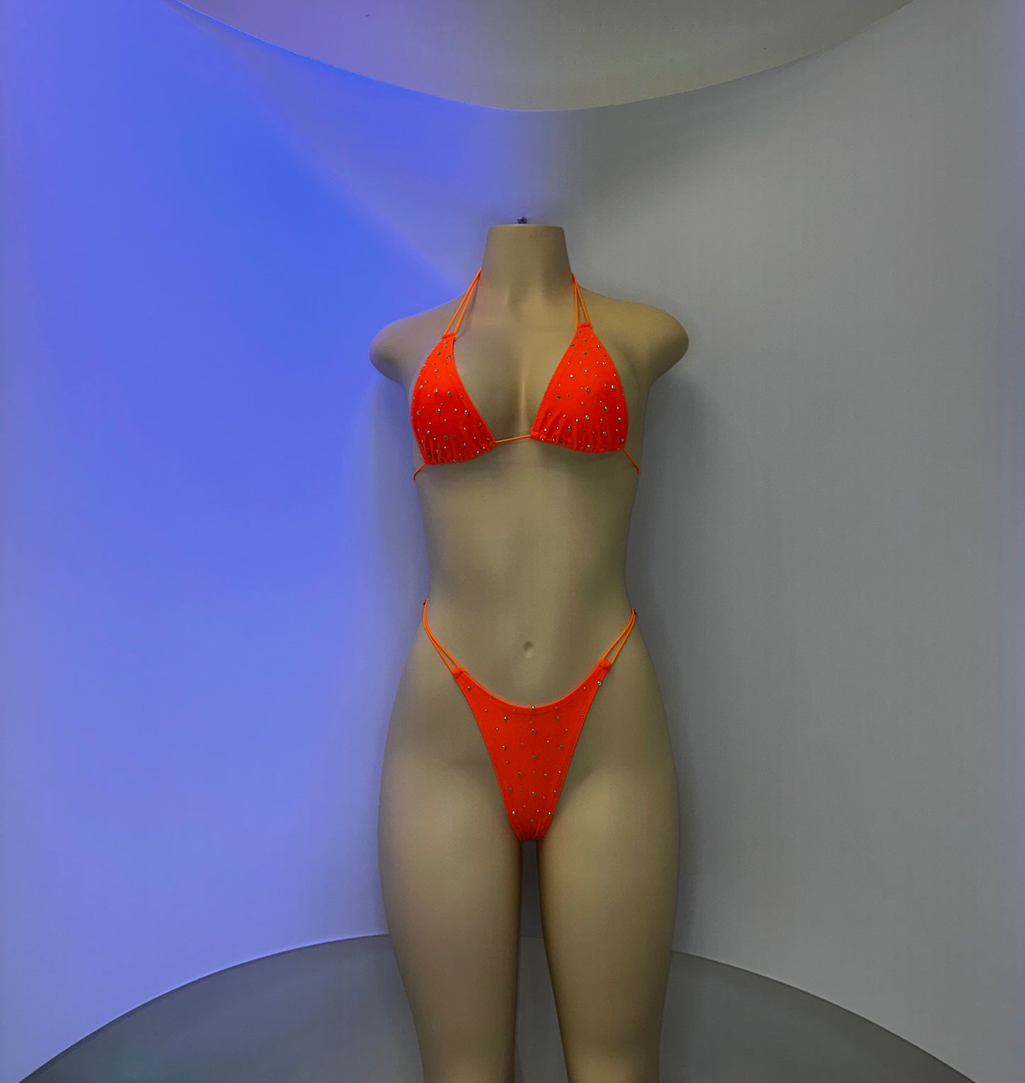 10B Set Susi – Rhinestone Micro Bikini – Stripper Dancewear for Women – Stage & Clubwear Outfit  King Thong