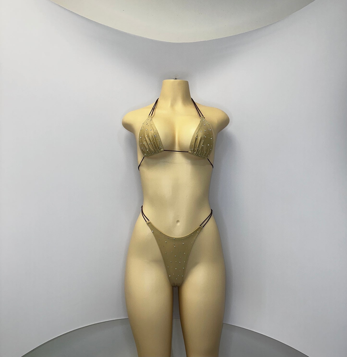 10B Set Susi – Rhinestone Micro Bikini – Stripper Dancewear for Women – Stage & Clubwear Outfit  King Thong