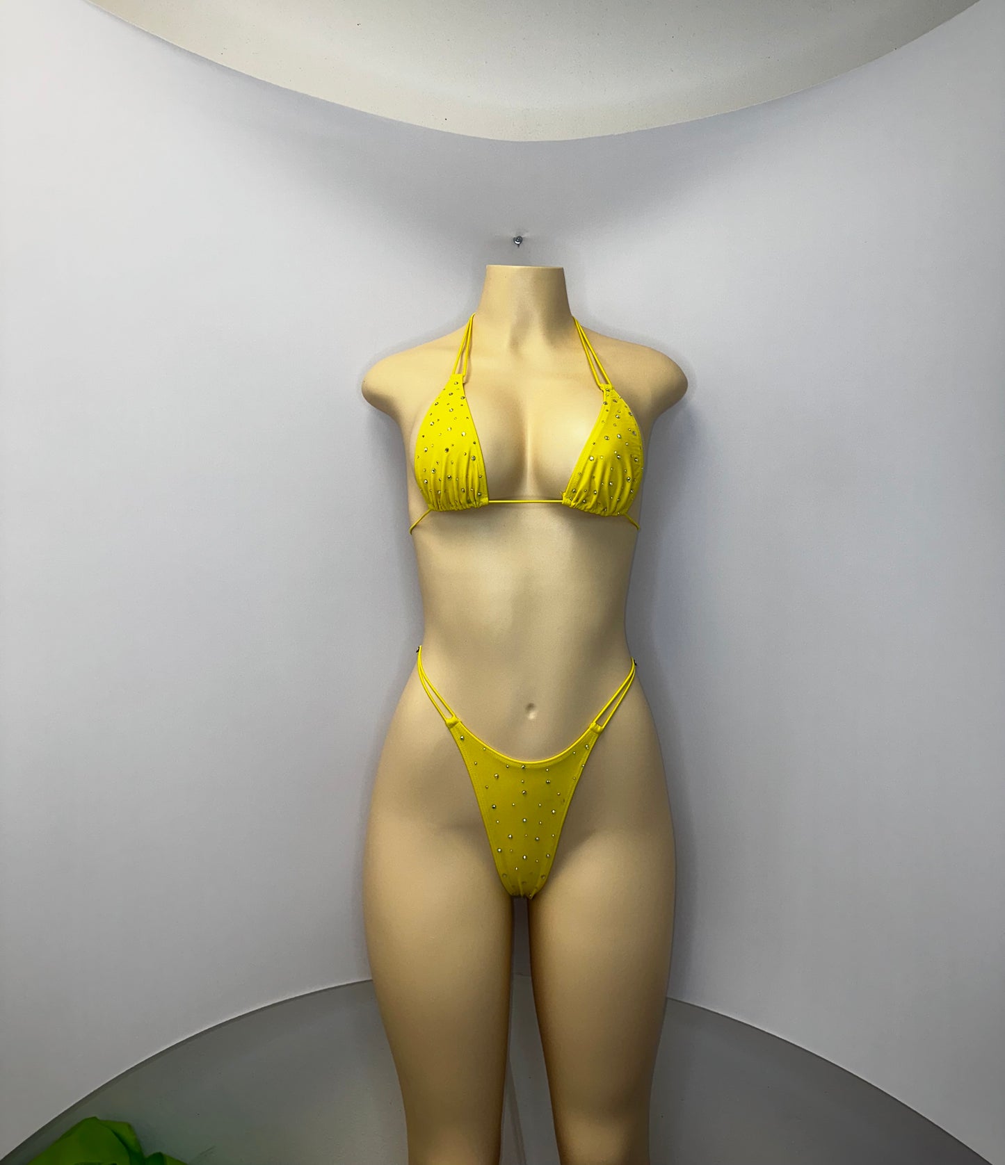 10B Set Susi – Rhinestone Micro Bikini – Stripper Dancewear for Women – Stage & Clubwear Outfit  King Thong