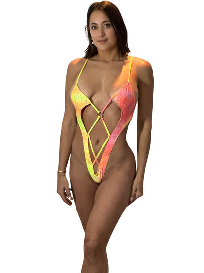 10A Body Aitana in hologram fabric, Without Stones - On Request