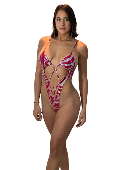 10A Body Aitana in hologram fabric, Without Stones - On Request