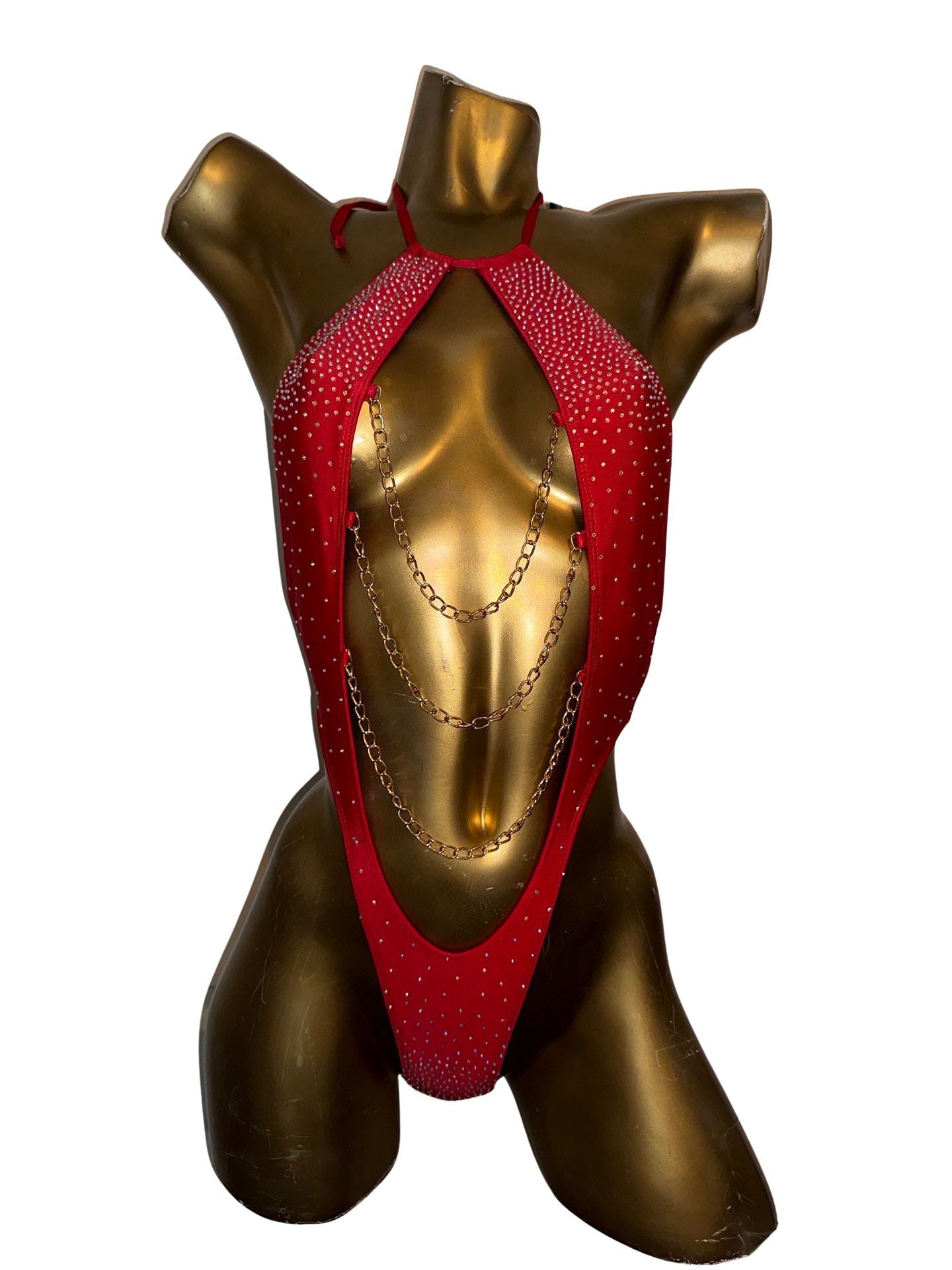 10A Body Meliza with Chain, With Stones - On Request