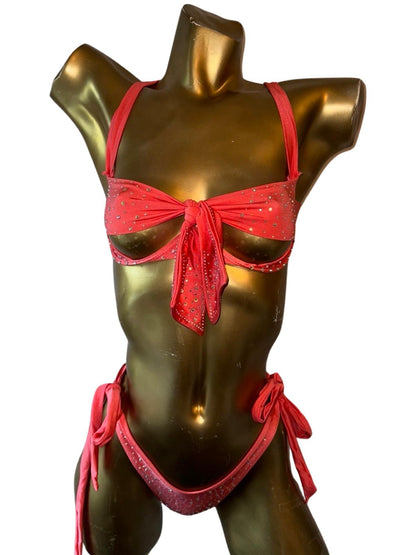 10B Set Moño With Stones - On Request