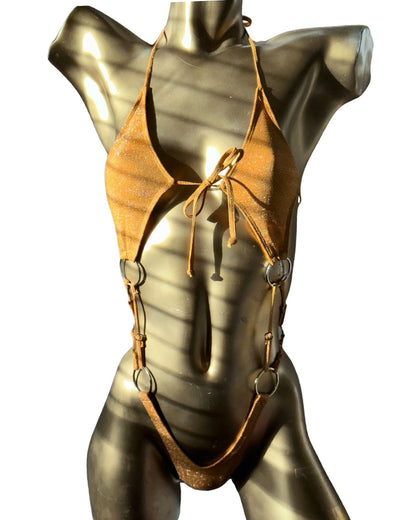 10A Body Marina in shiny fabric Without Stones - On Request