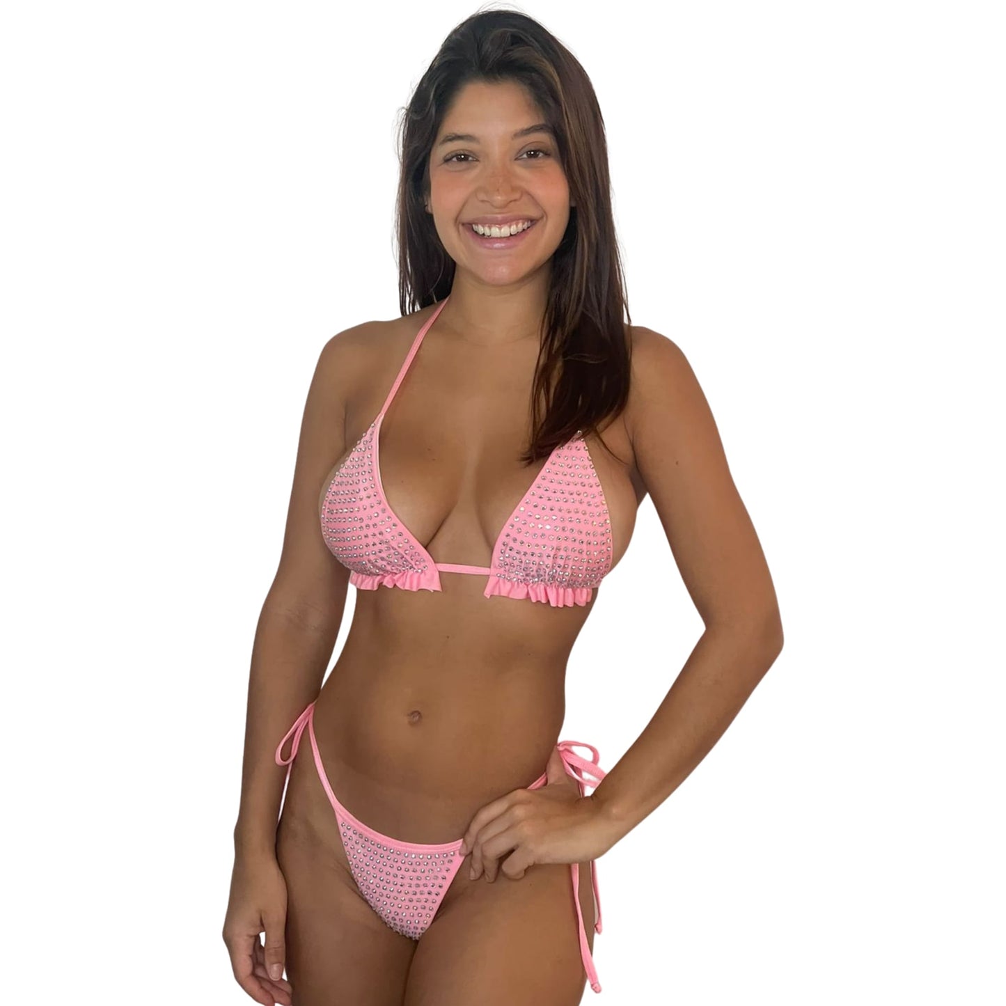 10B Set Sisi Sirena with straps de 2 cm, With Stones - On request