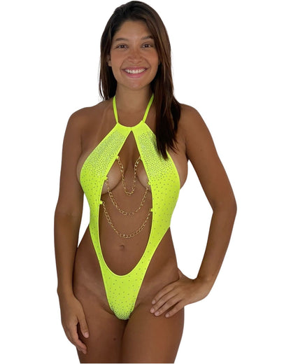 10A Body Meliza with Chain, With Stones - On Request