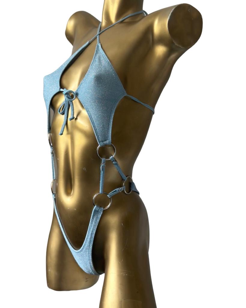 10A Body Marina in shiny fabric Without Stones - On Request