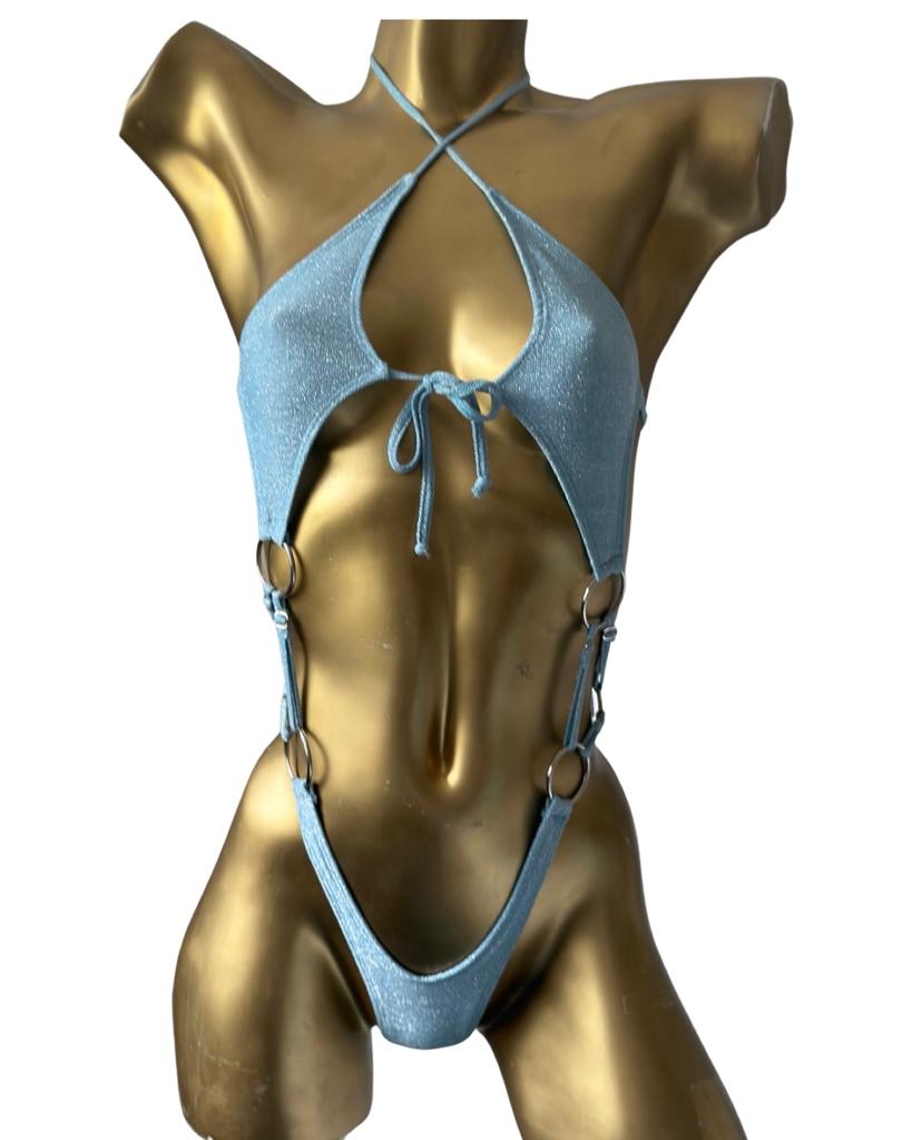 10A Body Marina in shiny fabric Without Stones - On Request