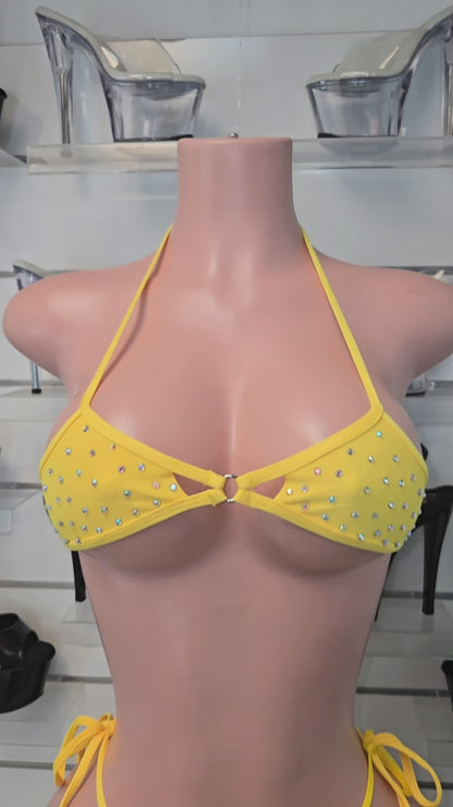 10B Set Camila with Stones – Sparkly Dancewear Stripper by King Thong - On Request