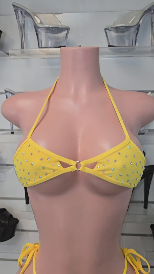 10B Set Camila with Stones – Sparkly Dancewear Stripper by King Thong - On Request