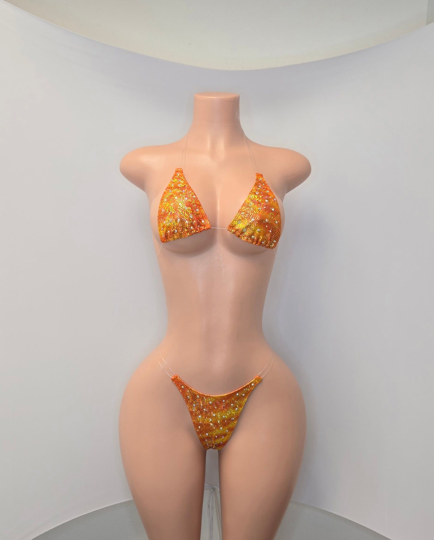 10B Set Susi Elastico transparente  With Stones - On Request