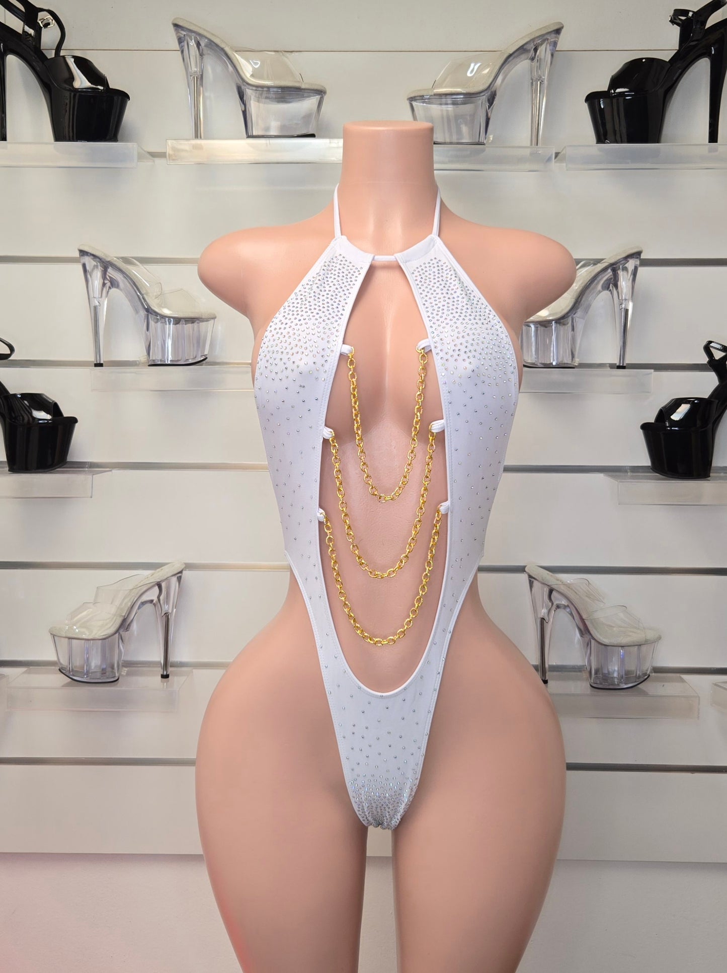 10A Body Meliza with Chain, With Stones - On Request