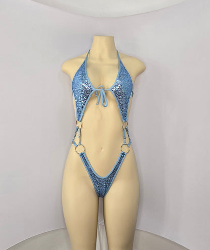 10A Body Candela with three rings on the sides of the waist Without Stones - On Request