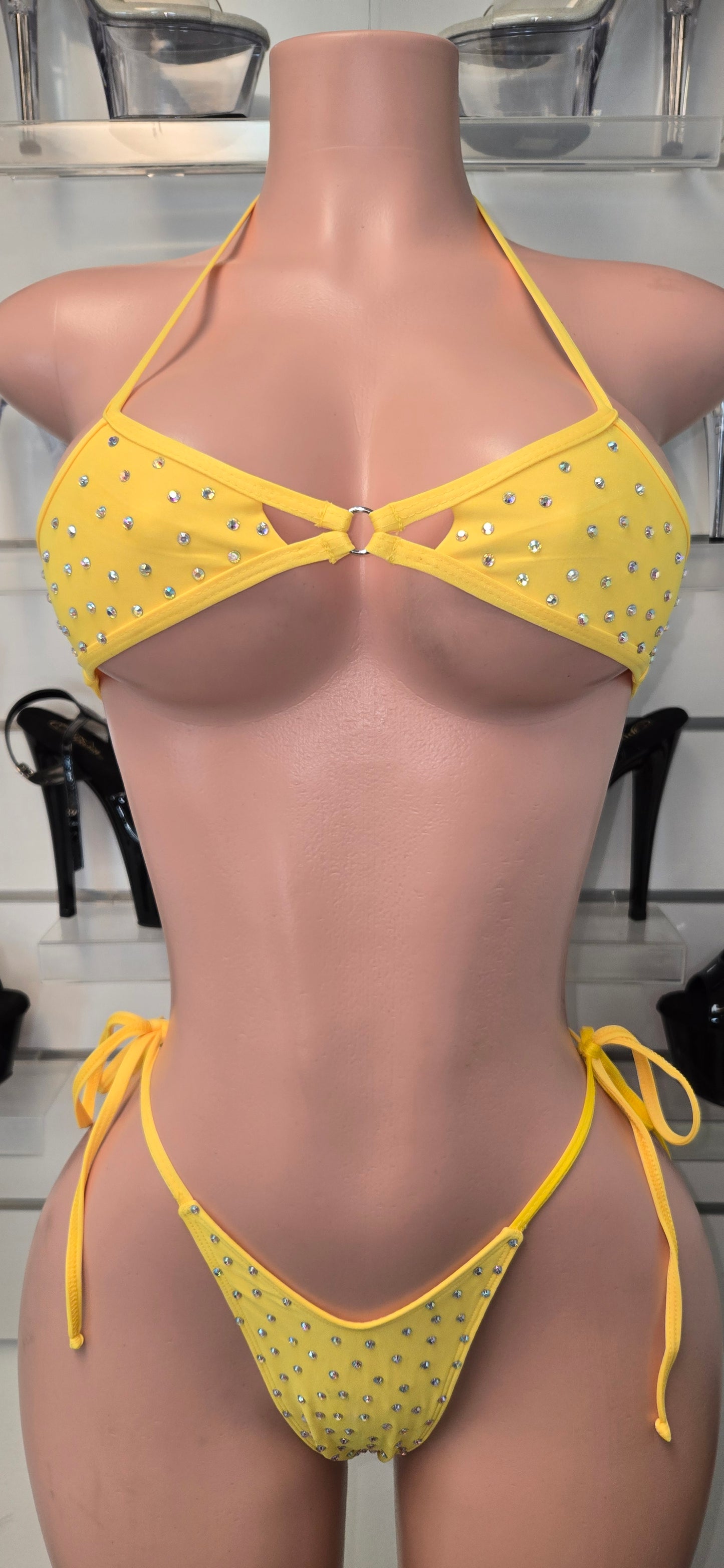 10B Set Camila with Stones – Sparkly Dancewear Stripper by King Thong - On Request