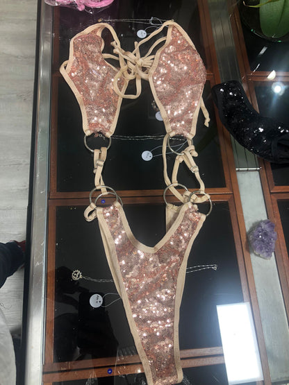 10A Body Candela with three rings on the sides of the waist Without Stones - On Request