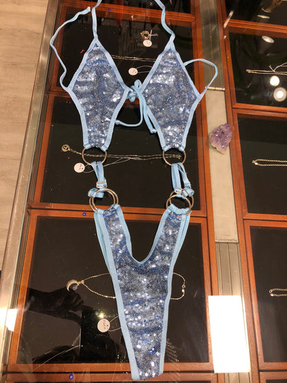 10A Body Candela with three rings on the sides of the waist Without Stones - On Request